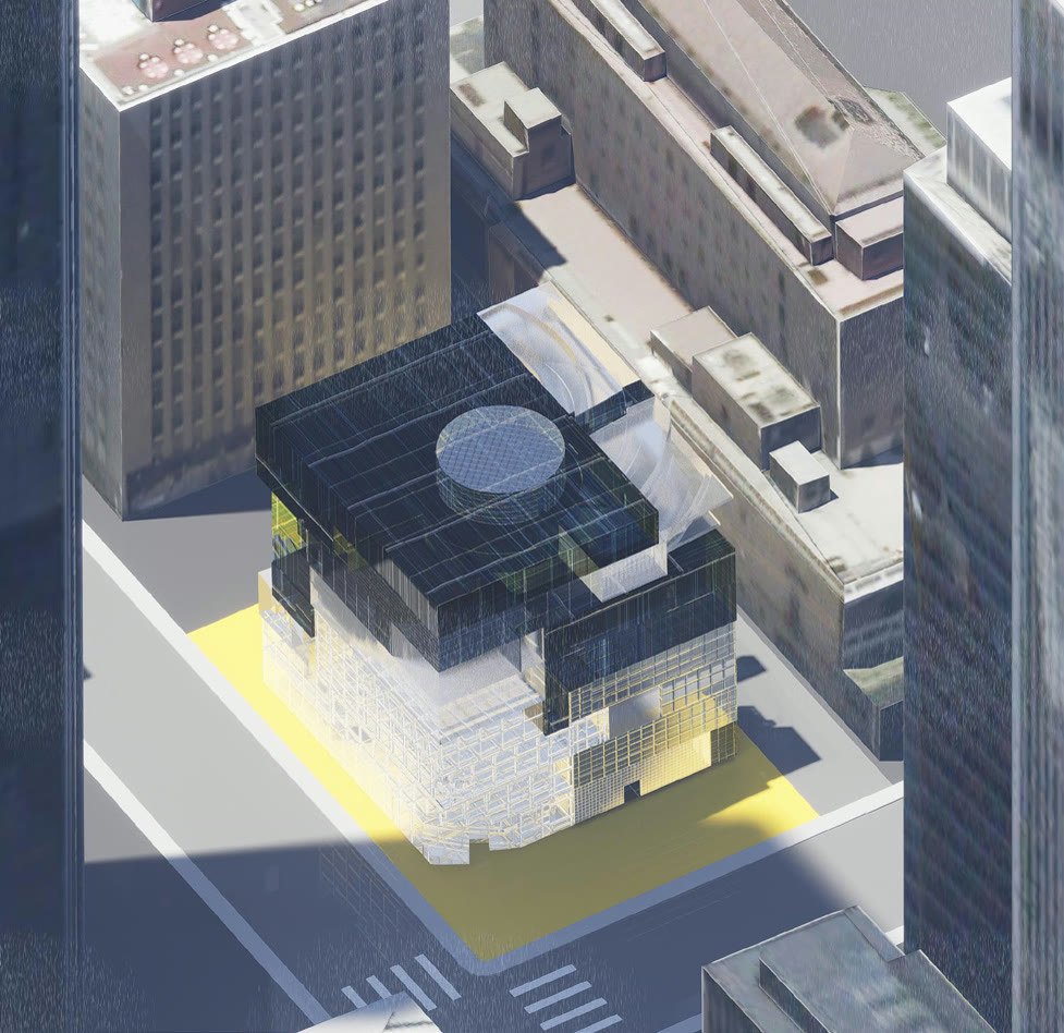 The library on its corner