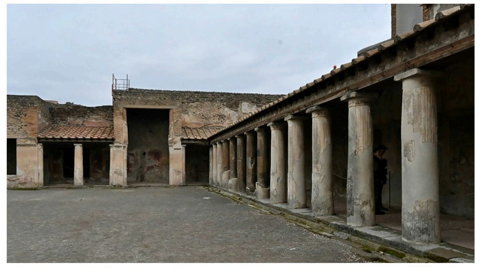 Colonnaded courtyard